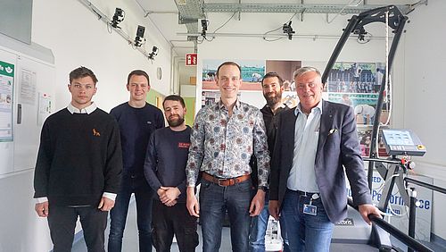 BHS-Geschäftsführer Christian Engel besuchte an der OTH Amberg-Weiden das Team des Zentrums für Leistungsdiagnostik und Sportmedizin